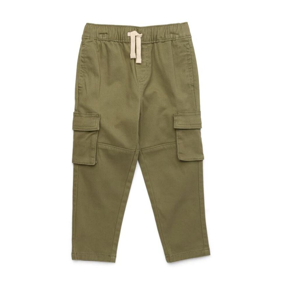 NEW Wonder Nation Cargo Elastic Waist‎ Baby Boys 18M Pants Jeans Green Safari!